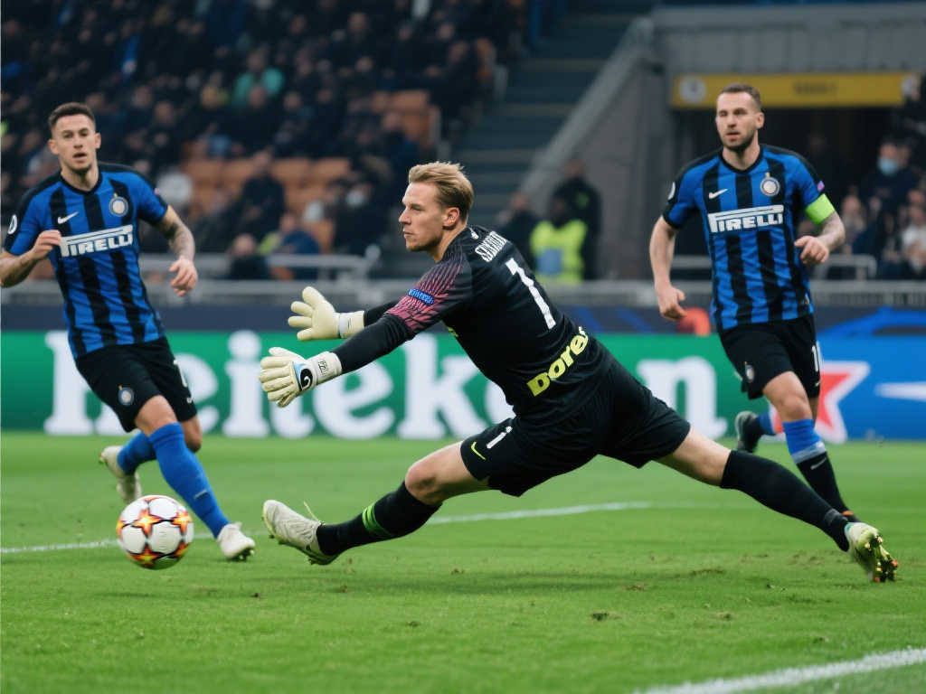 索默神勇7次扑救力保国米晋级决赛，5次近距离封堵！